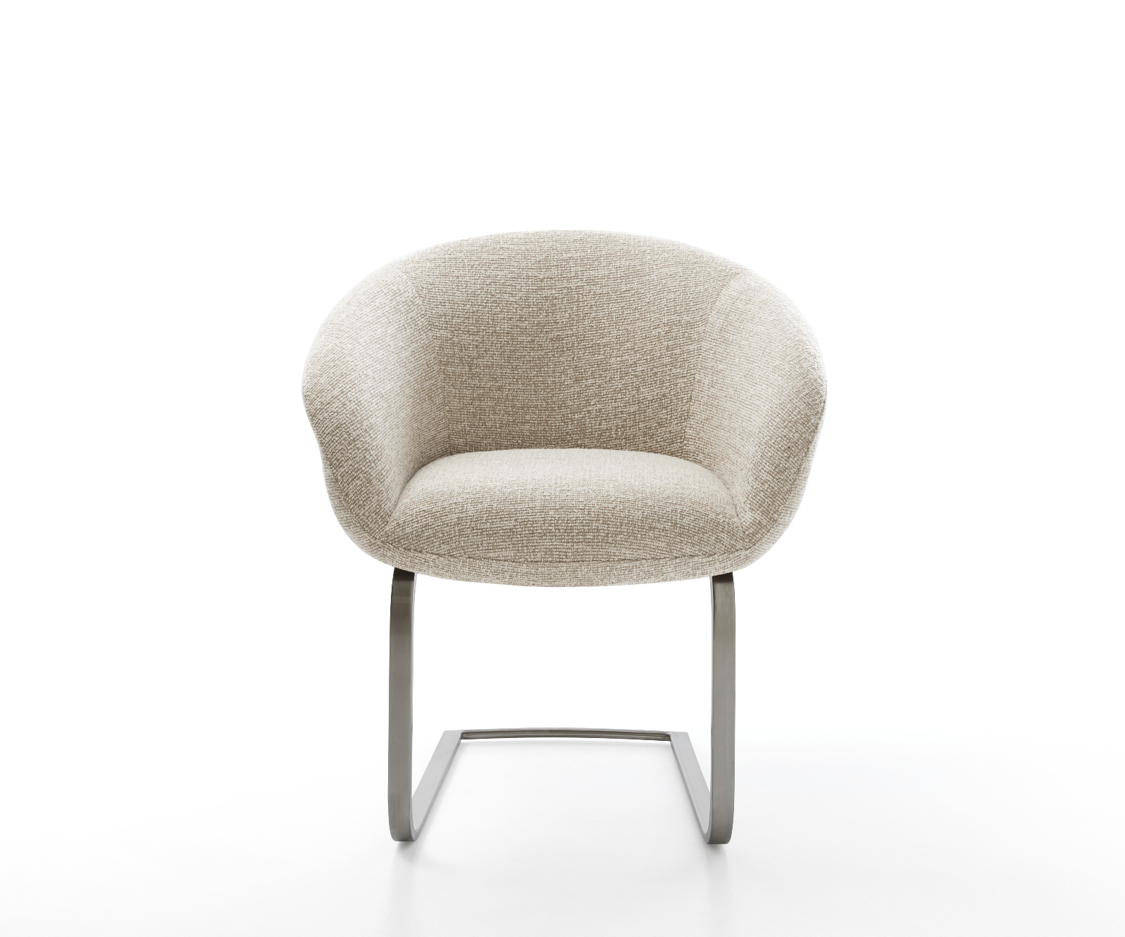 Étkezőszék Vinka-Flex karfás mikroszálas puha bézs étkezőszék lapos antracit zsákrugós - Image 2