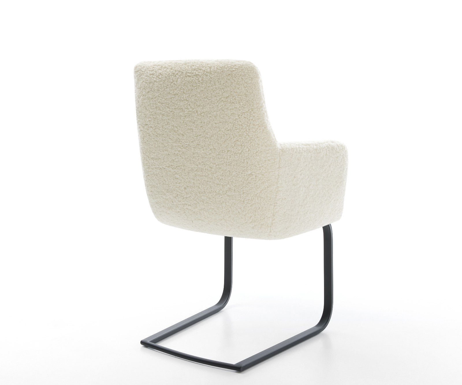 Étkezőszék Heira-Flex karfás mikroszálas bézs étkezőszék lapos fekete zsákrugós - Image 5