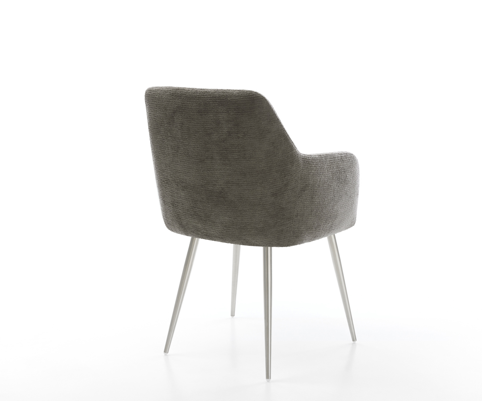 Étkezőszék Greg-Flex bouclé puha sötét bézs 4 láb kúpos rozsdamentes acél zsákrugó - Image 5