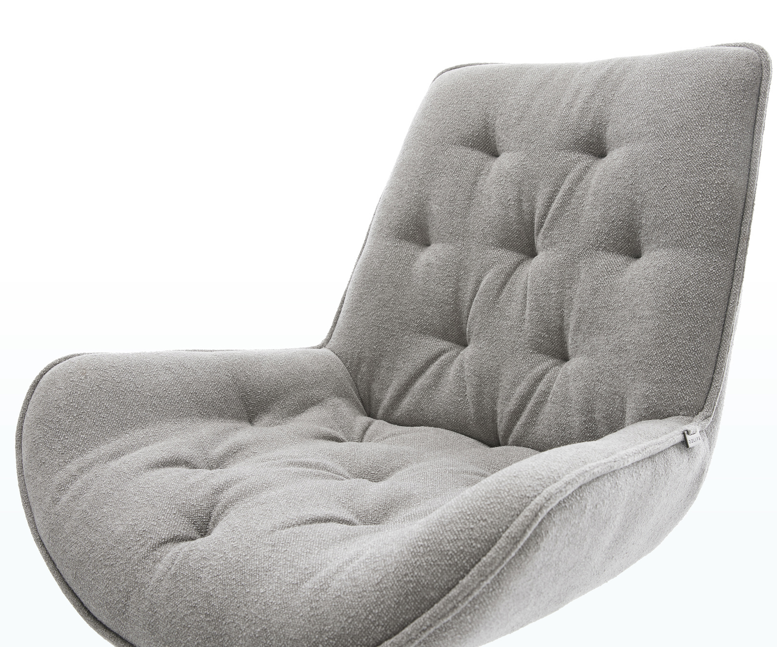 Étkezőszék Taimi-Flex strukturált szövet puha szürke vékony láb rozsdamentes acél - Image 4