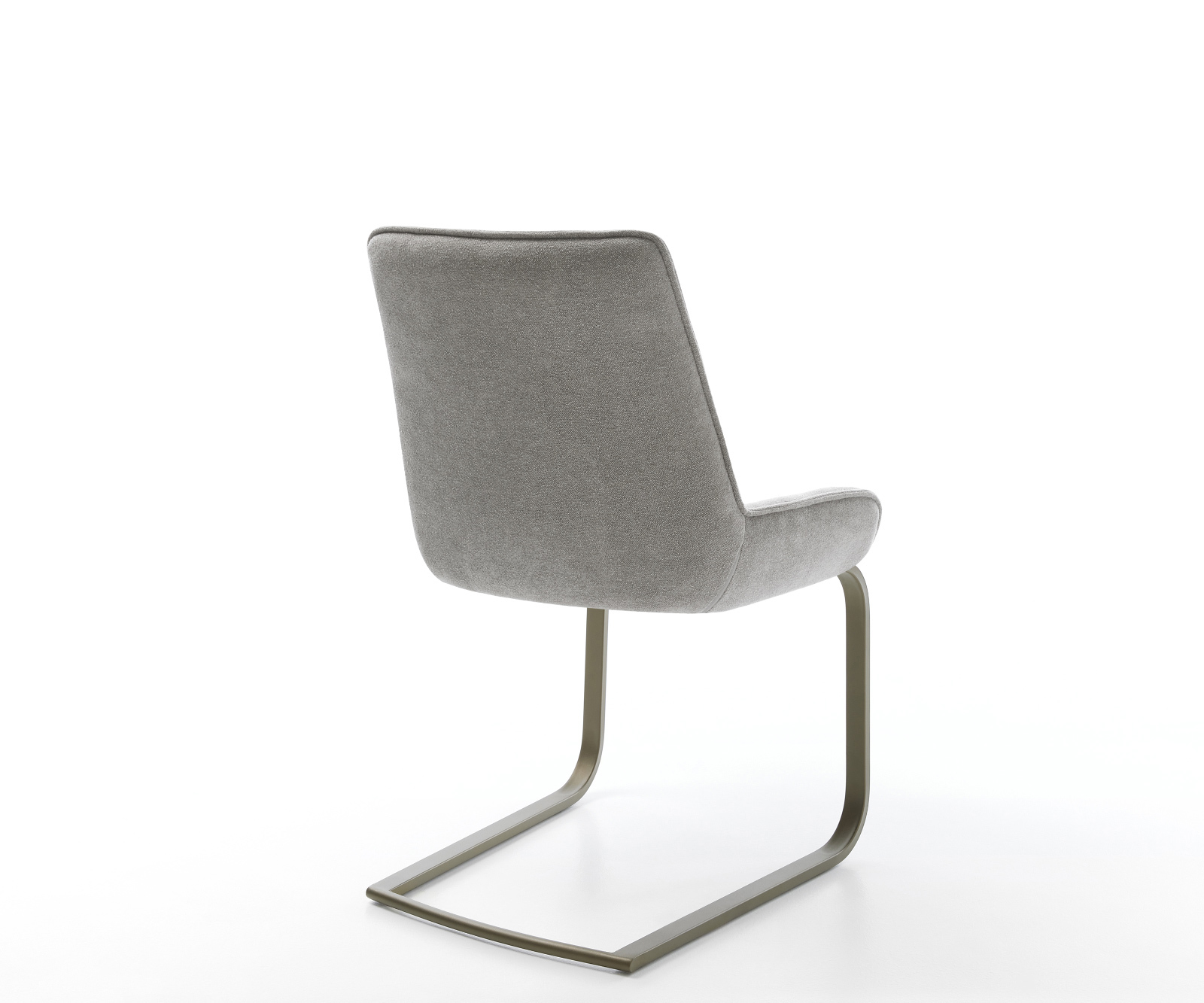 Étkezőszék Taimi-Flex strukturált szövet puha szürke konzolos lapos titán színű - Image 5