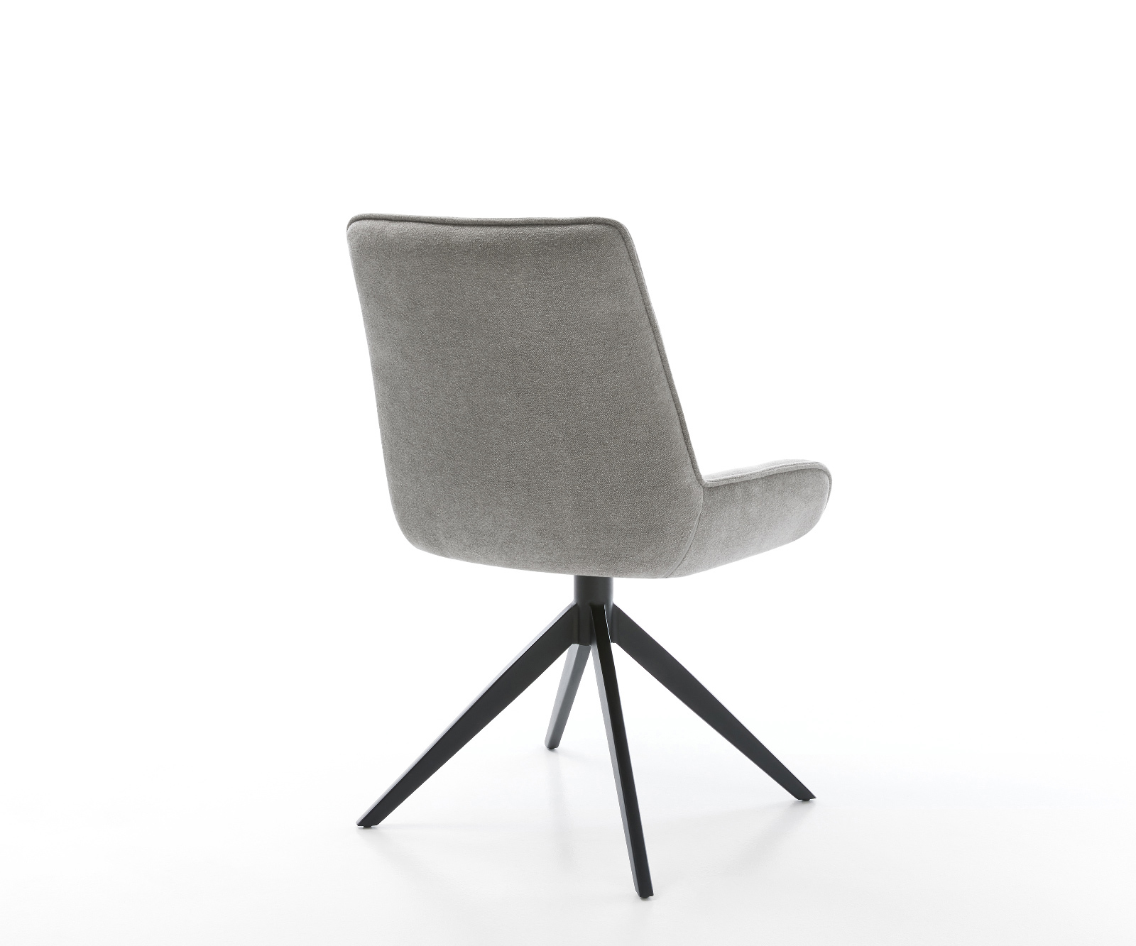 Étkezőszék Taimi-Flex strukturált szövet puha szürke kereszt láb széles fekete 360°-ban forgatható billenő funkció - Image 5