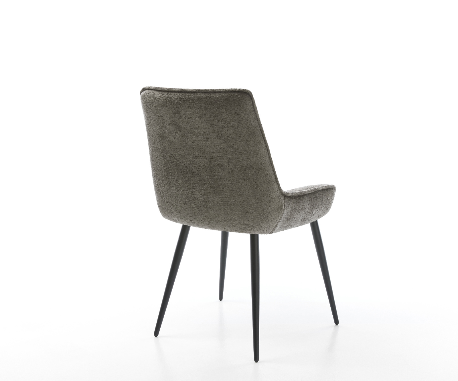 Étkezőszék Taimi-Flex bouclé puha sötét bézs 4 láb kúpos fekete - Image 5