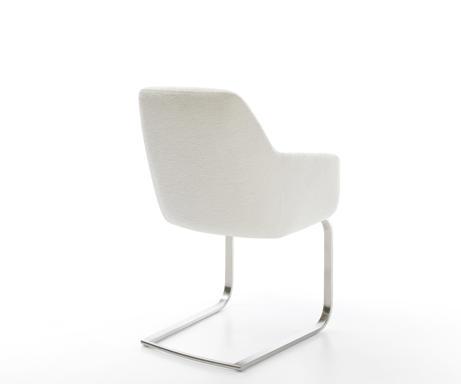 Étkezőszék Pejo-Flex bouclé puha bézs konzolos lapos rozsdamentes acél zsákrugós ülőfelület - Image 5