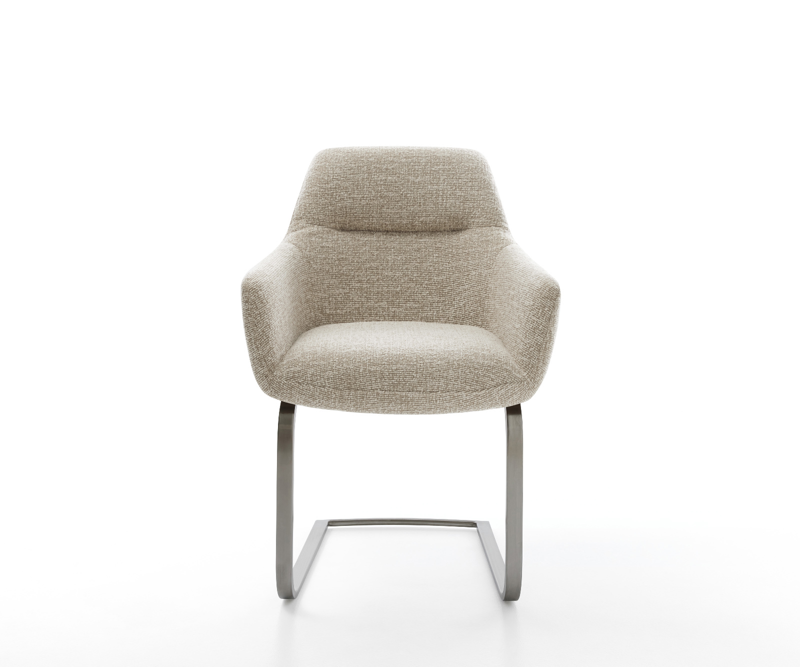 Étkezőszék Pejo-Flex szövött szövet puha bézs konzolos lapos antracit zsákrugós - Image 2