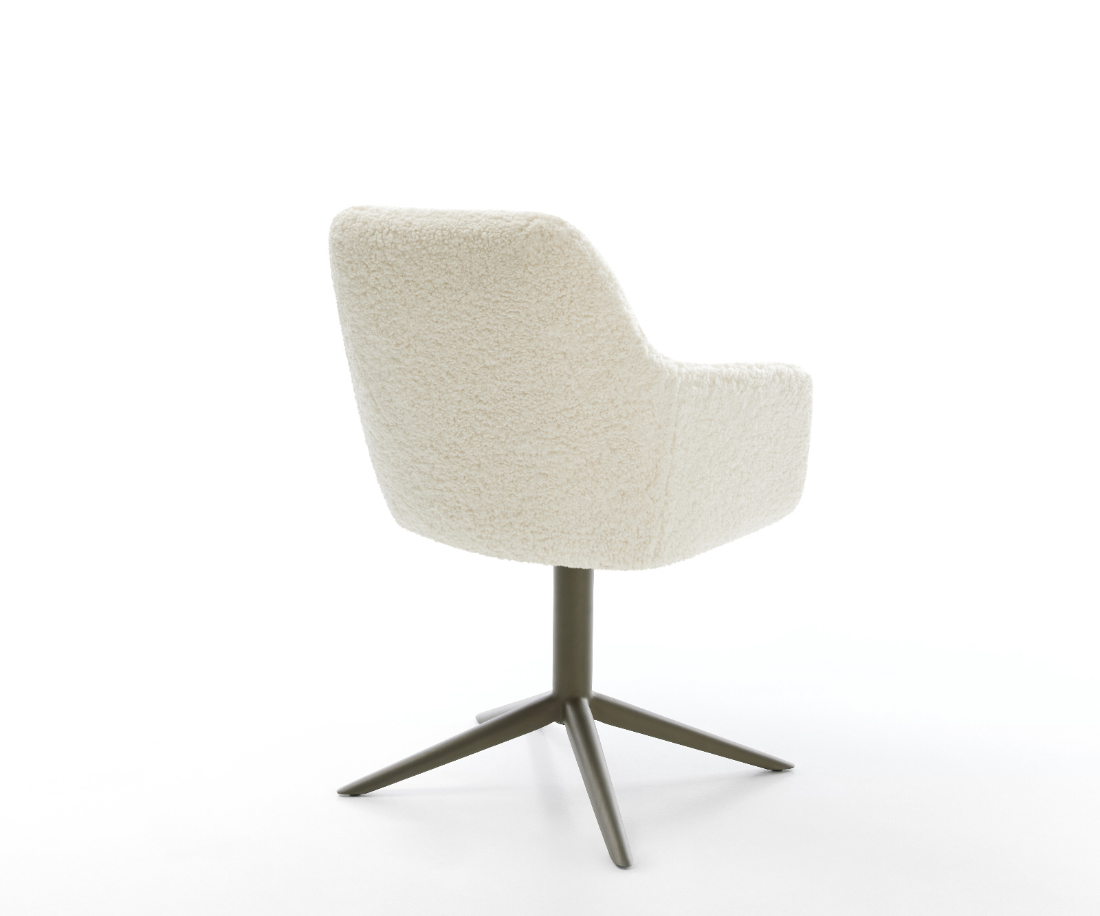 Étkezőszék Pejo-Flex teddy szövet bézs kereszt láb titán színű hatvan fokban forgatható billenő funkció zsákrugós matrac - Image 5