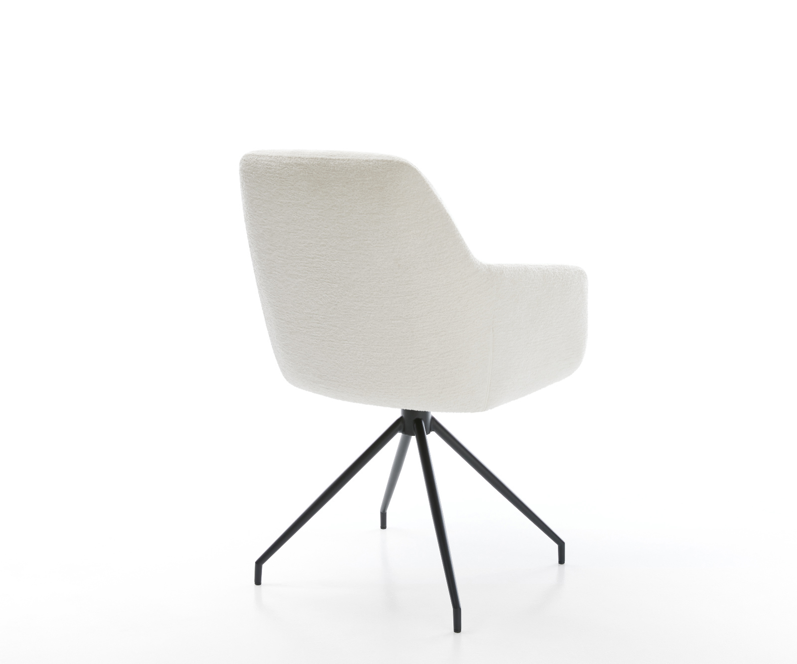 Étkezőszék Pejo-Flex bouclé puha bézs kereszt láb kúpos fekete zsákrugó - Image 5