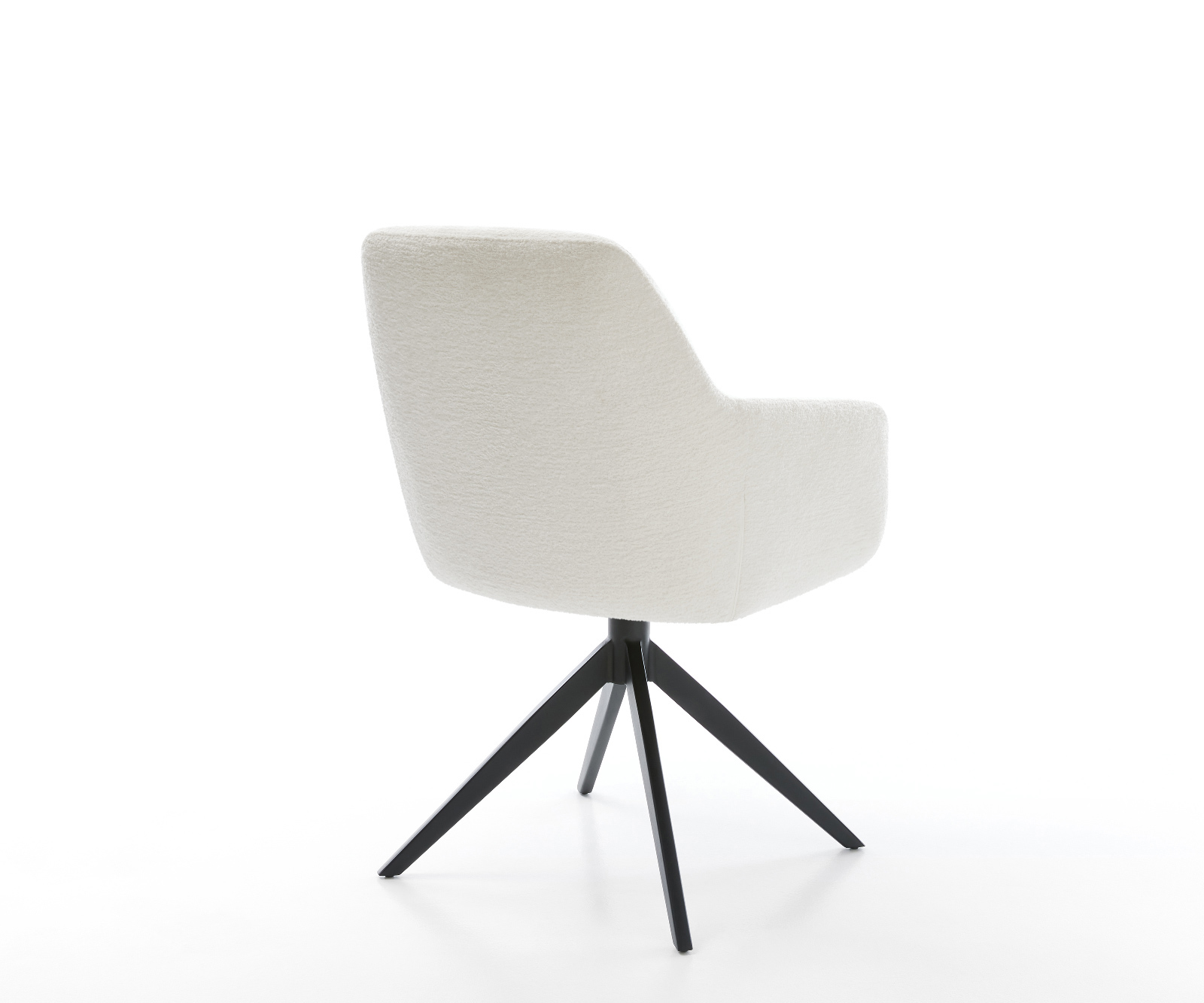 Étkezőszék Pejo-Flex bouclé puha bézs kereszt láb széles fekete 360° forgatható billenő zsákrugó - Image 5