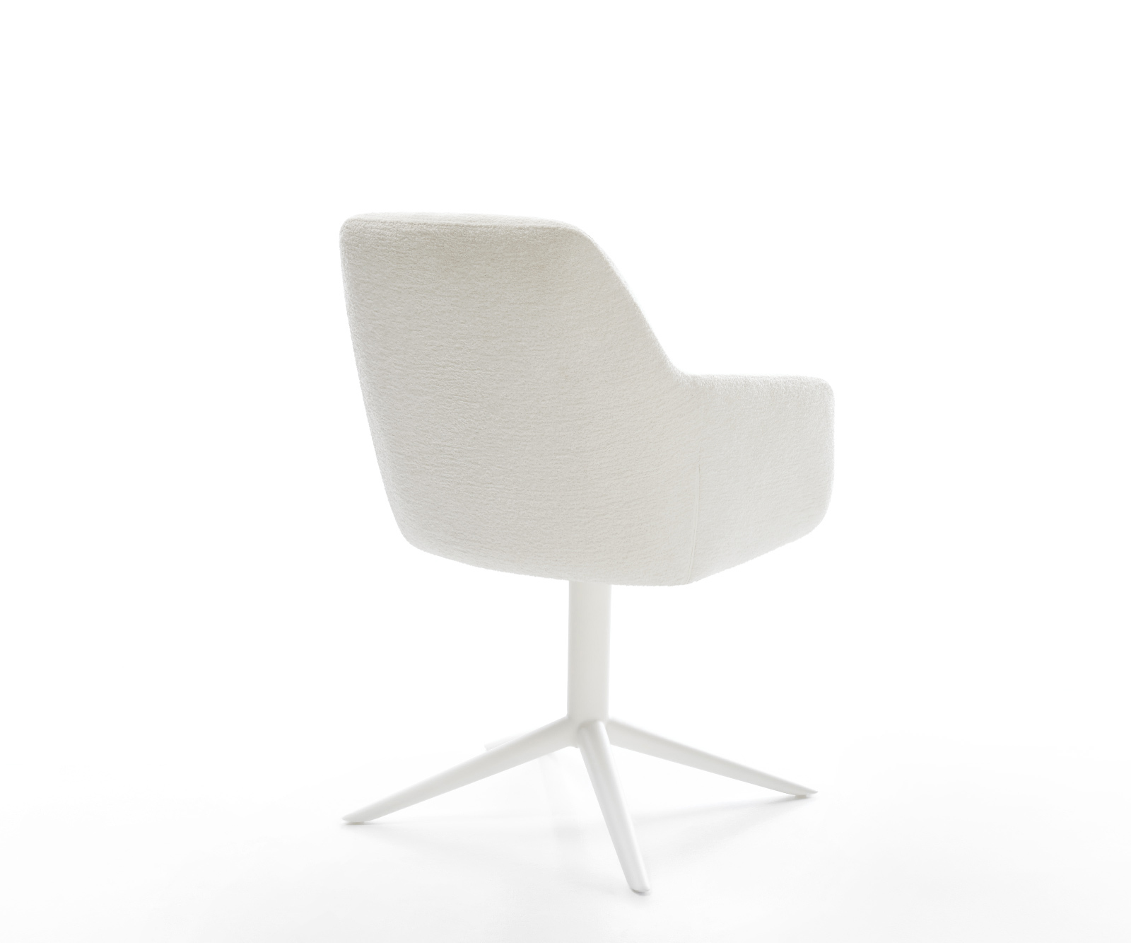 Étkezőszék Pejo-Flex bouclé puha bézs fehér kereszt láb 360° forgatható billenő zsákrugó - Image 5