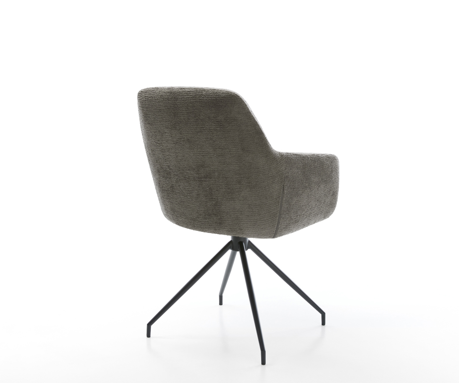 Étkezőszék Pejo-Flex bouclé puha sötét bézs kereszt láb kúpos fekete zsákrugó - Image 5