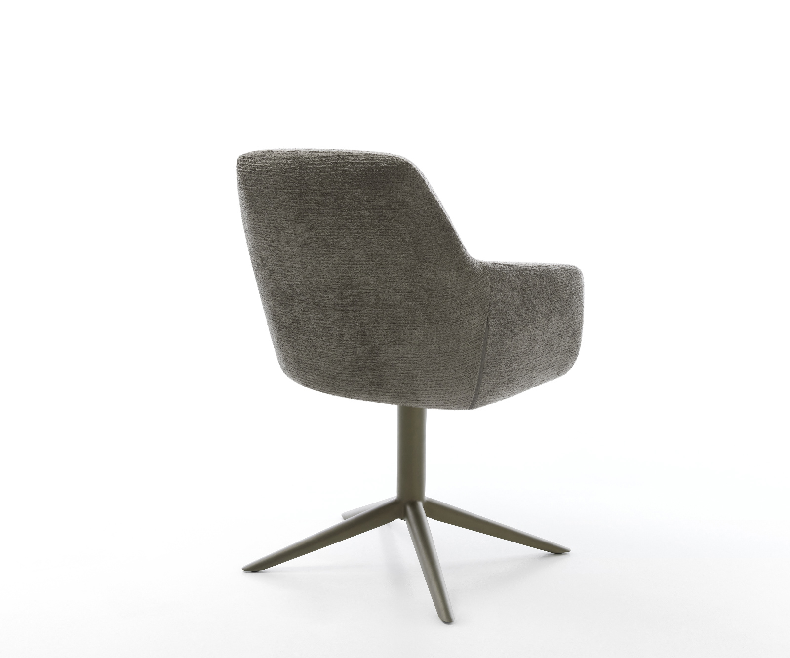 Étkezőszék Pejo-Flex bouclé puha sötét bézs kereszt láb titán színű 360° forgatható billenő zsákrugó - Image 5