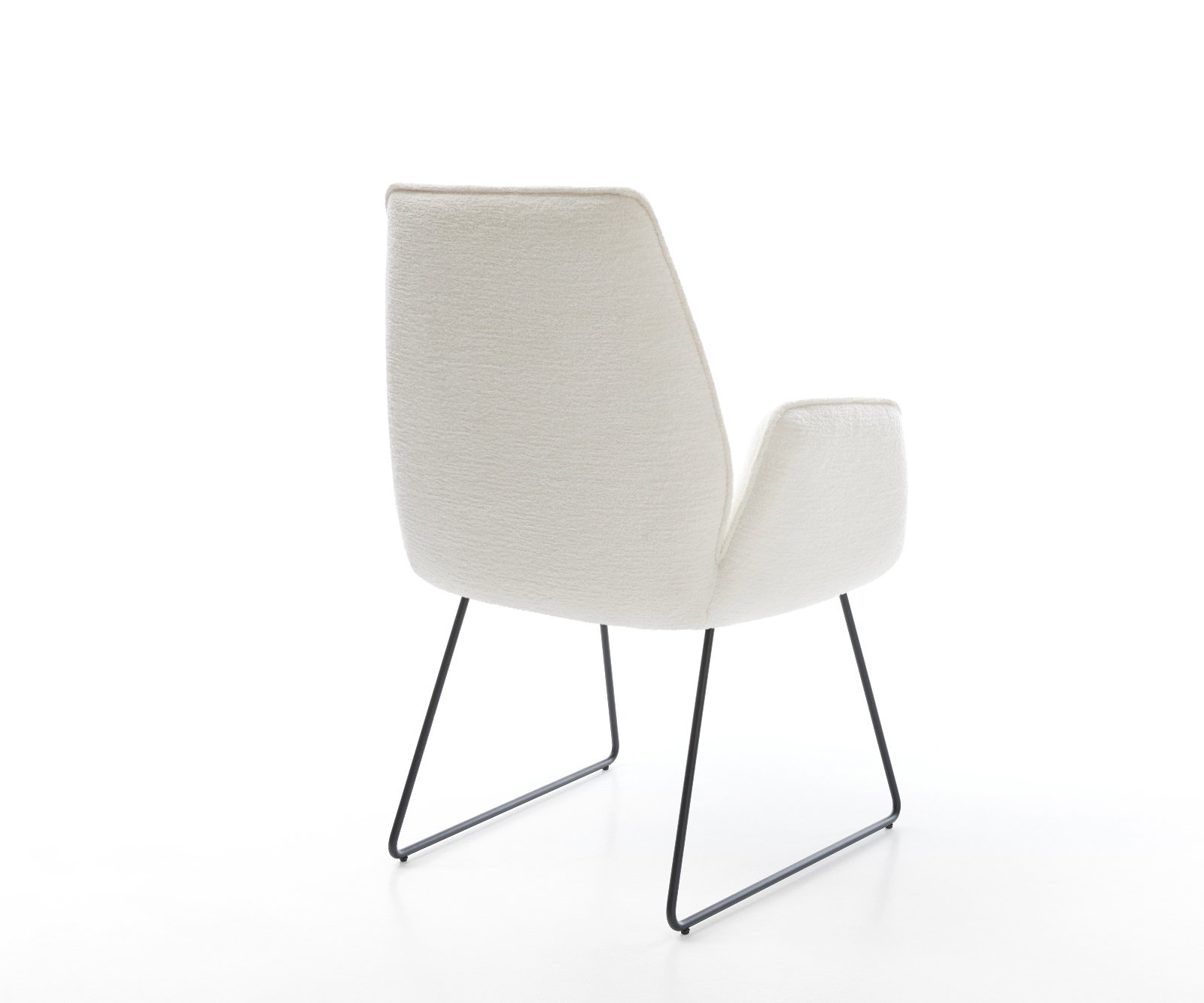 Étkezőszék Zoa-Flex bouclé puha bézs vékony láb fekete zsákrugó - Image 5