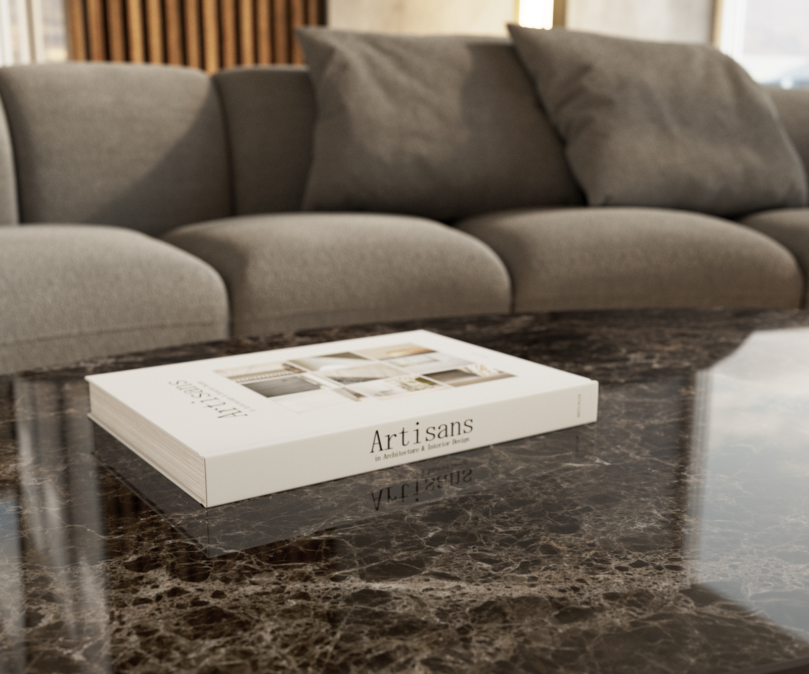 Dohányzóasztal Edge ovális 140x80 cm kerámia Laminam® Emperador Extra Lucidato sötétbarna Sarity fém fekete - Image 6