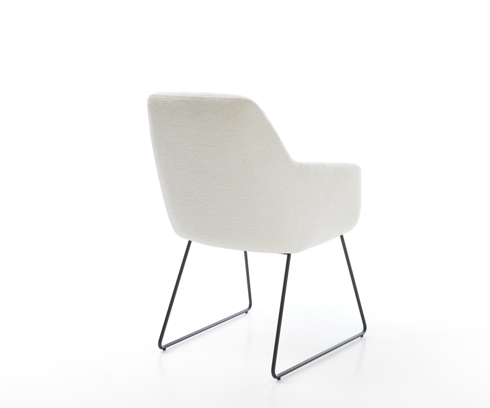 Étkezőszék Pejo-Flex bouclé puha bézs vékony láb fekete zsákrugó - Image 5