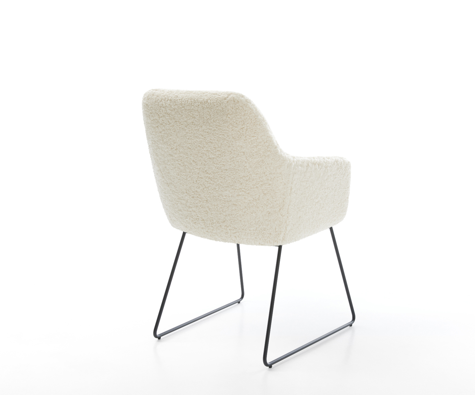 Étkezőszék Pejo-Flex teddy szövet bézs fekete vékony láb zsákrugós - Image 5