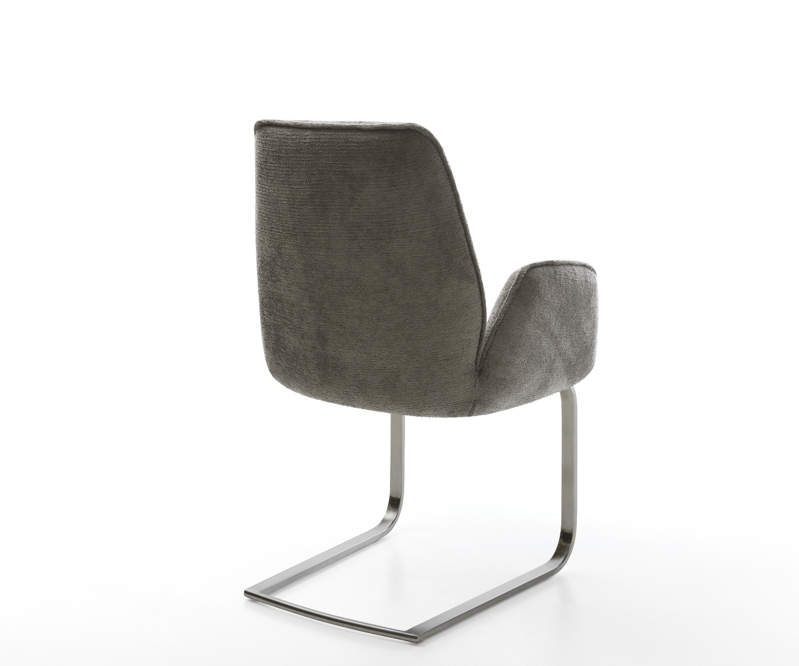 Étkezőszék Zoa-Flex bouclé puha sötét bézs konzolos lapos antracit zsákrugós - Image 5