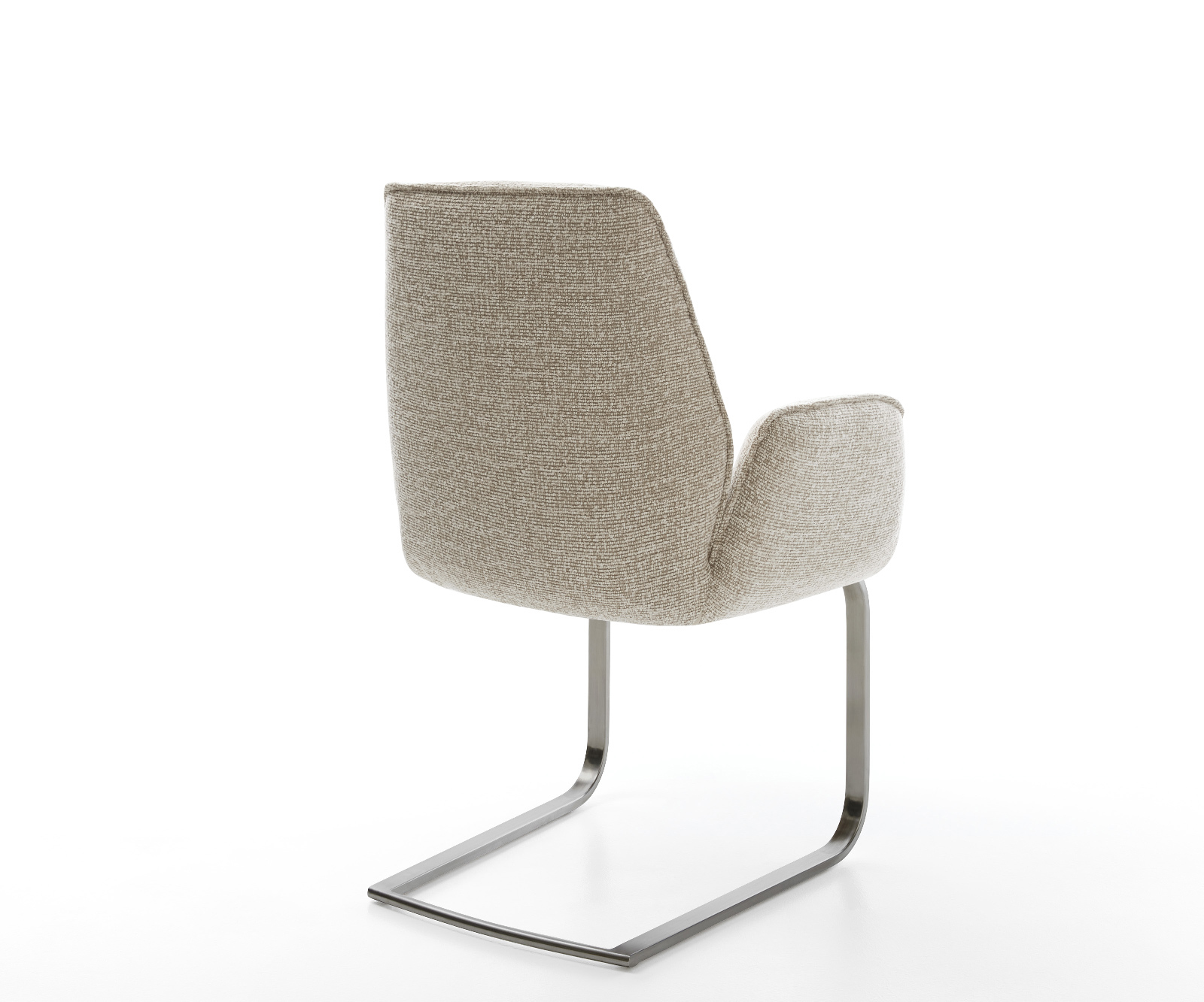 Étkezőszék Zoa-Flex szövött szövet puha bézs konzolos lapos antracit zsákrugós - Image 5