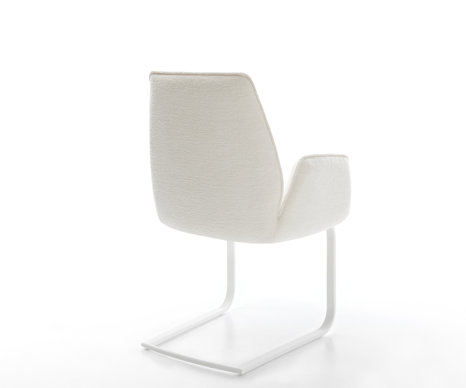 Étkezőszék Zoa-Flex bouclé puha bézs étkezőszék lapos fehér zsákrugó - Image 5