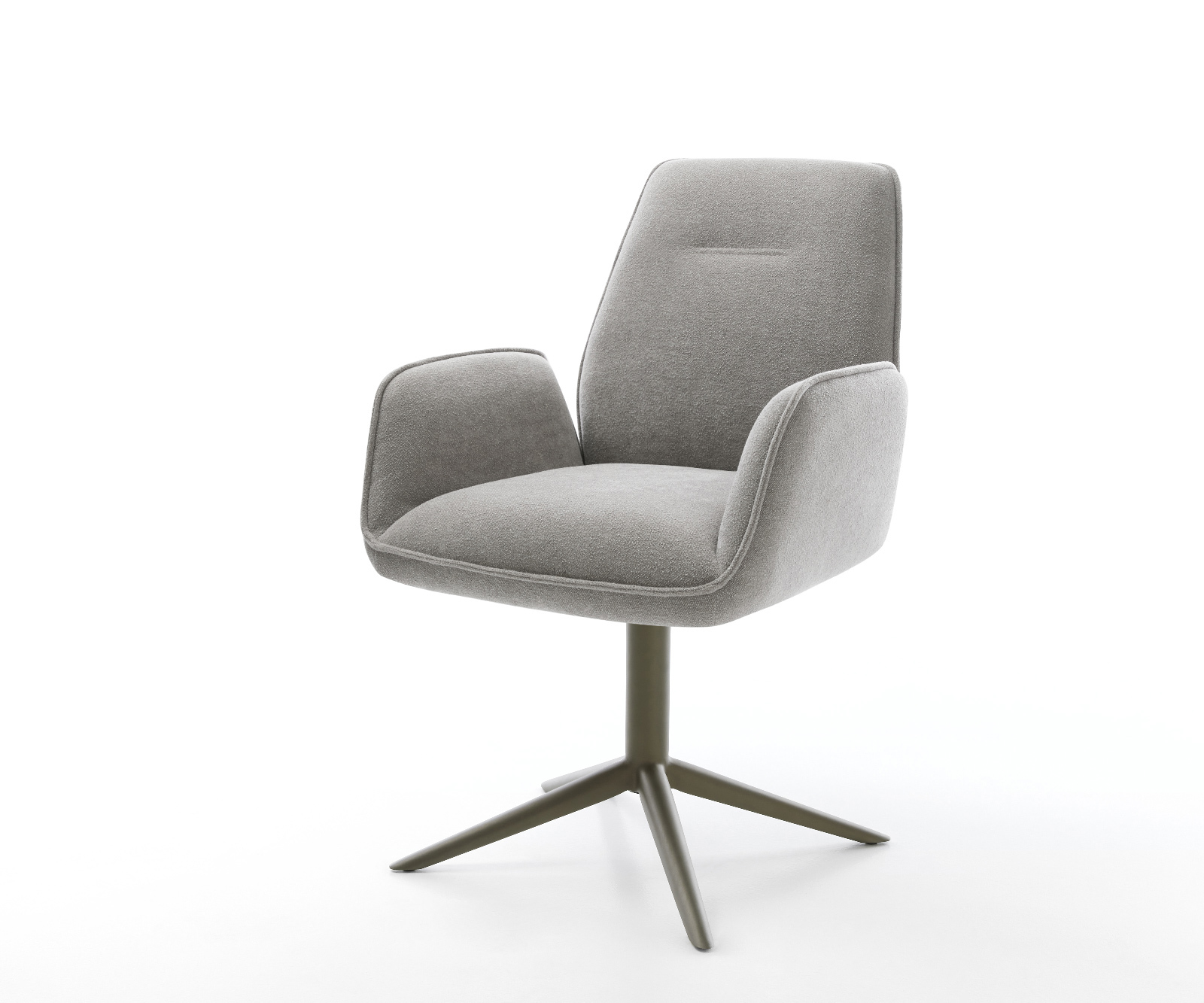 Étkezőszék Zoa-Flex strukturált szövet puha szürke kereszt láb titán színű hatvan fokban forgatható billenő zsákrugós