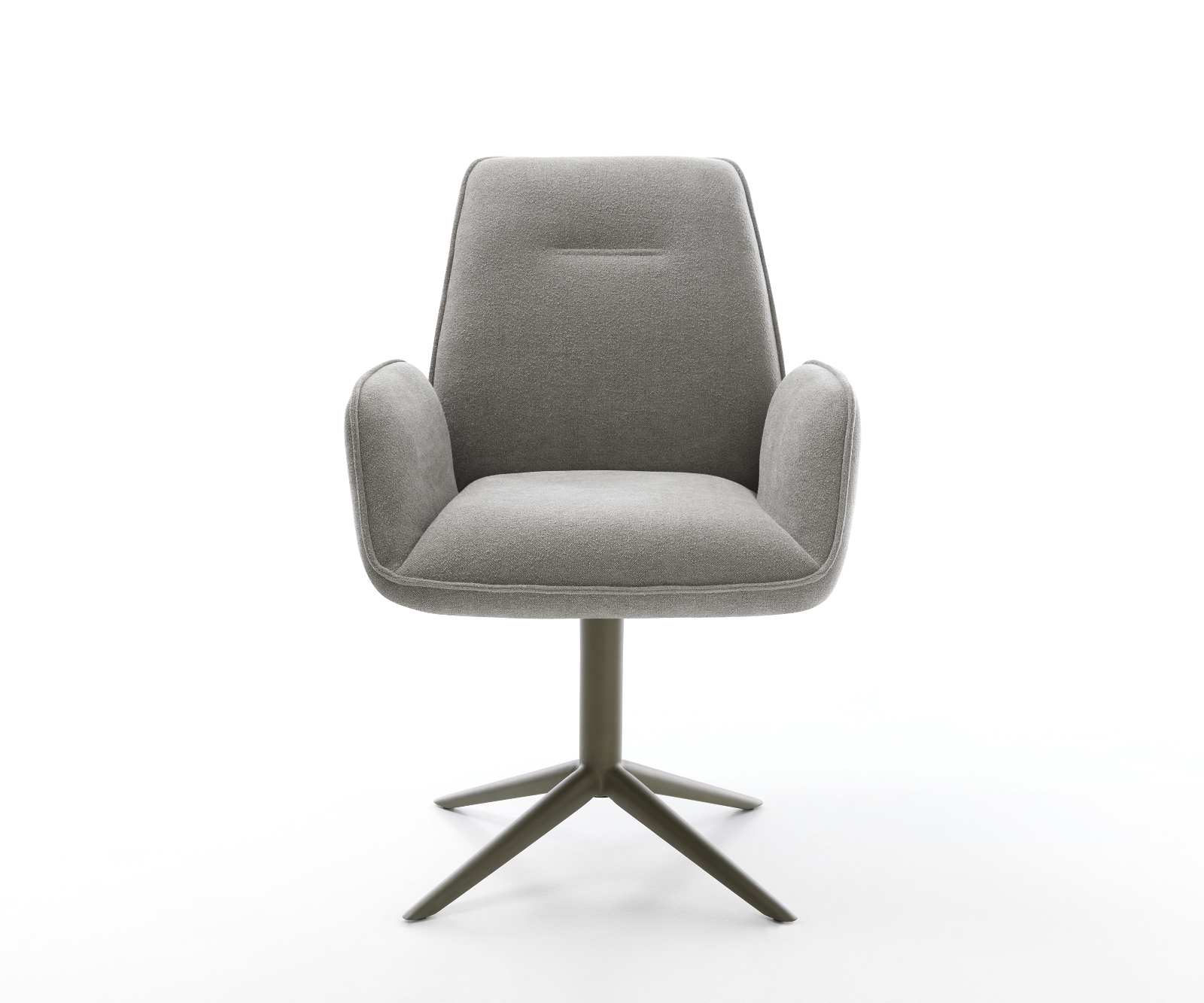 Étkezőszék Zoa-Flex strukturált szövet puha szürke kereszt láb titán színű hatvan fokban forgatható billenő zsákrugós - Image 2