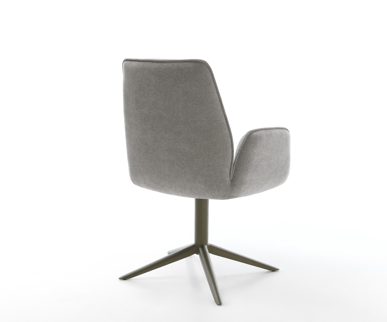 Étkezőszék Zoa-Flex strukturált szövet puha szürke kereszt láb titán színű hatvan fokban forgatható billenő zsákrugós - Image 5