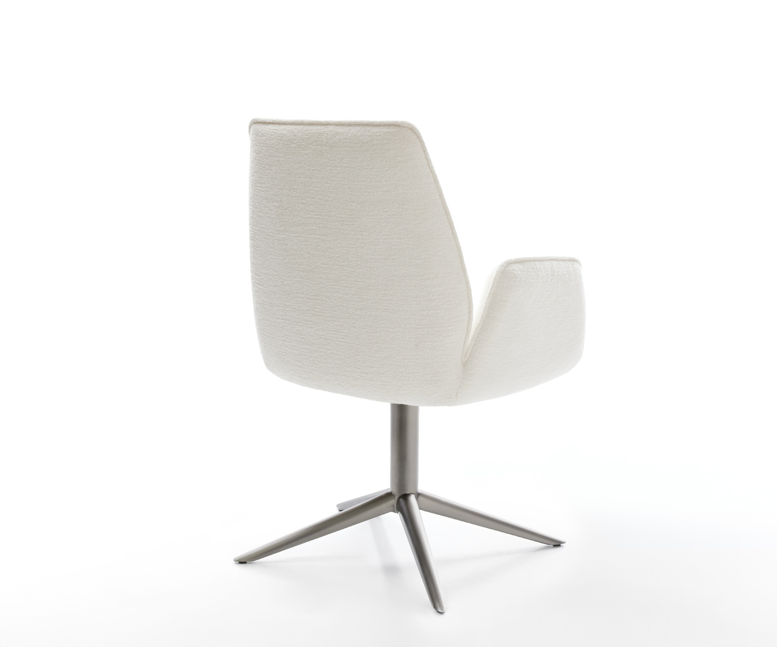 Étkezőszék Zoa-Flex bouclé puha bézs kereszt láb grafit 360° forgatható billenő zsákrugó - Image 5