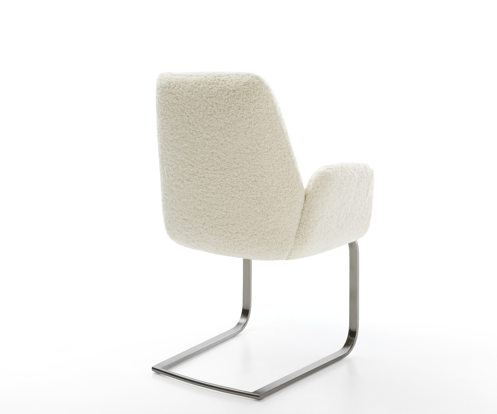 Étkezőszék Zoa-Flex teddy szövet bézs konzolos lapos antracit zsákrugós - Image 4