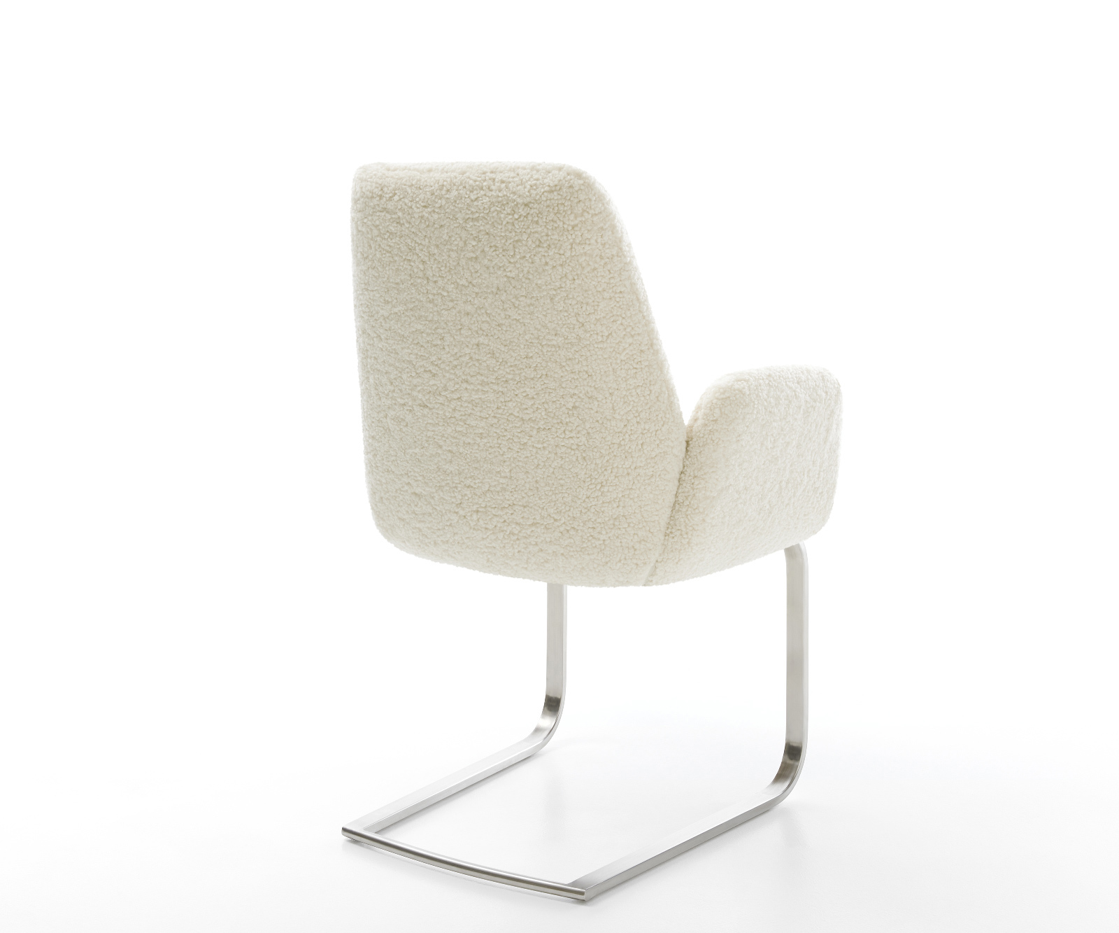 Étkezőszék Zoa-Flex mikroszálas bézs konzolos lapos rozsdamentes acél zsákrugós - Image 4