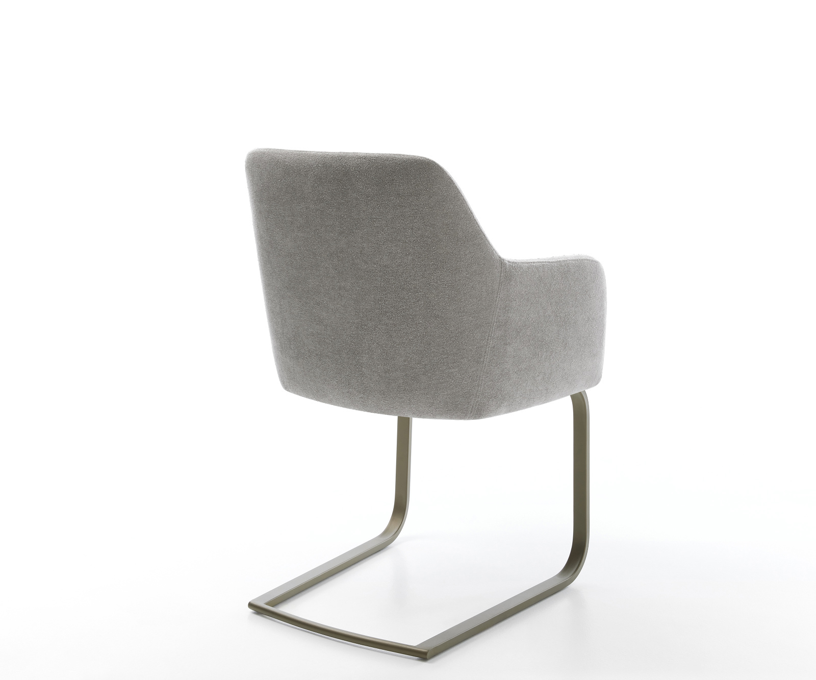 Étkezőszék Greg-Flex strukturált szövet puha szürke konzolos lapos titánszínű hatású zsákrugós - Image 5