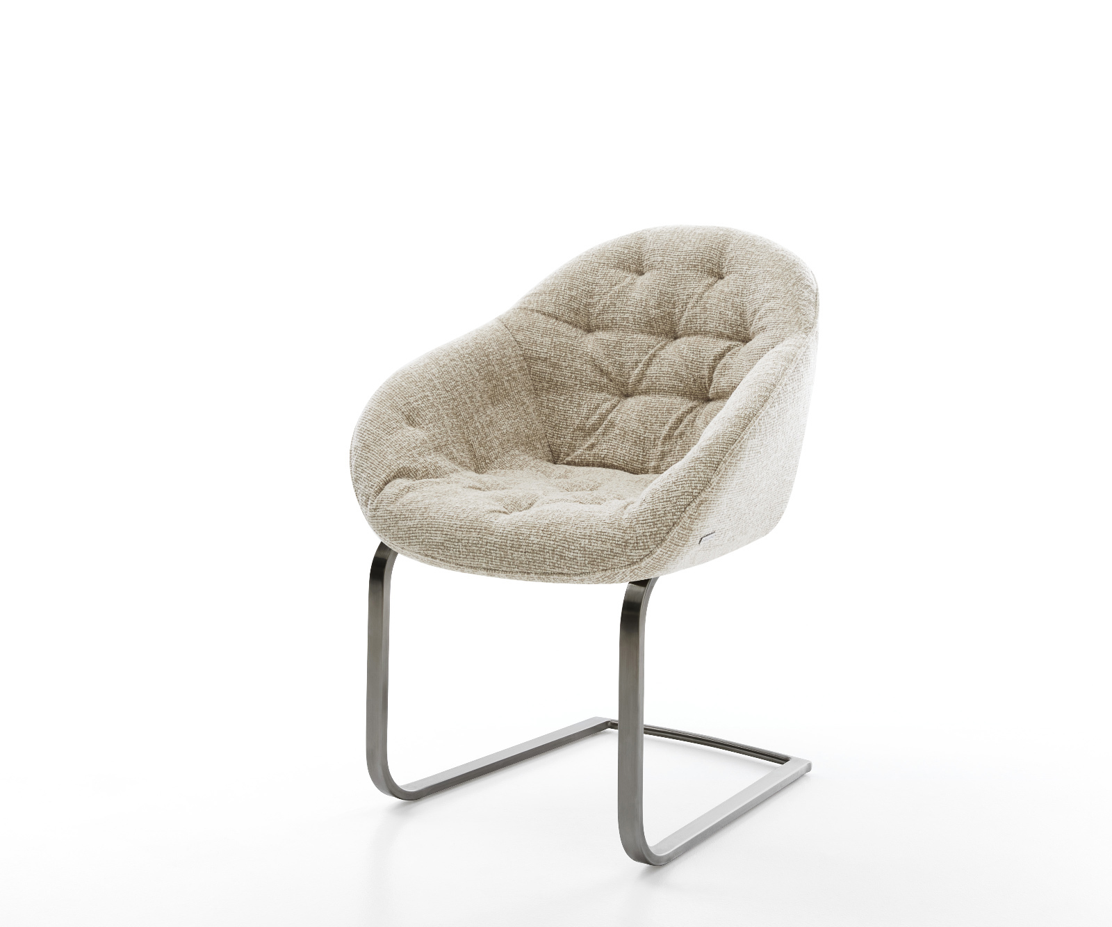 Étkezőszék Gaio-Flex szövött szövet puha bézs konzolos lapos antracit