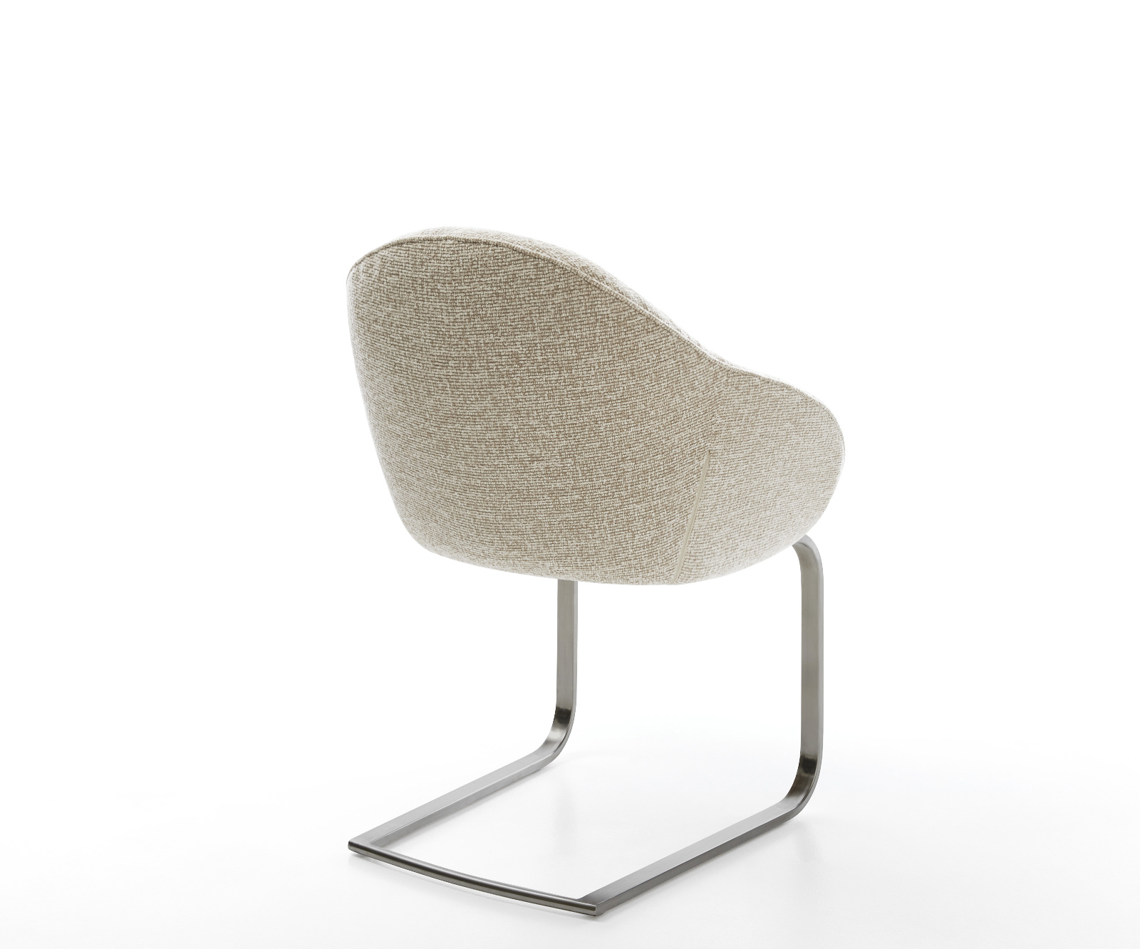 Étkezőszék Gaio-Flex szövött szövet puha bézs konzolos lapos antracit - Image 5