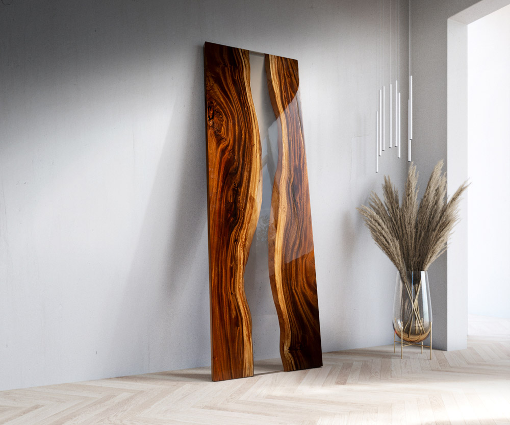 Asztallap Suar 270 cm epoxi áttetsző egyedi Nr. 22115