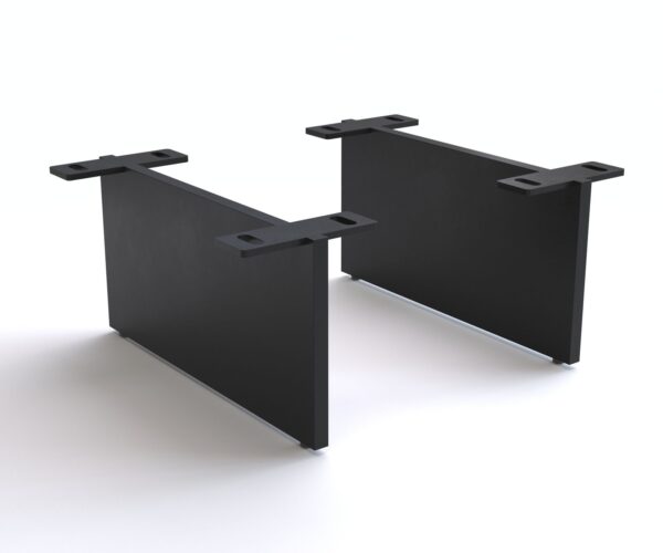 Láb lebegő hatás 15 cm fém fekete dobozos bútorhoz 35 cm mélység (2 darabos szett)