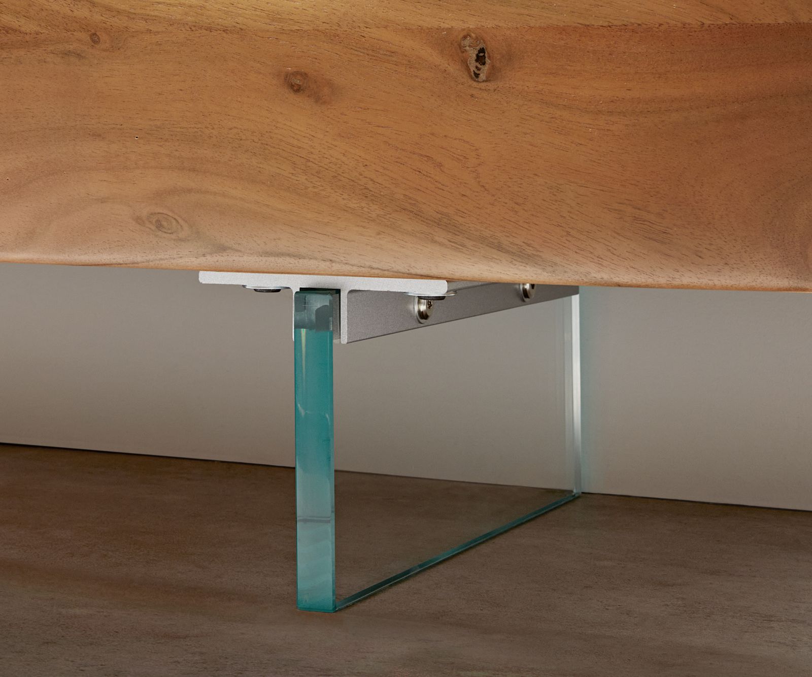 Láb lebegő hatás 15 cm üveg dobozbútorhoz 35 cm mélység (2 darabos készlet) - Image 2