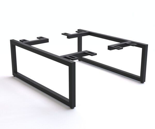 Láb vékony 15 cm fém fekete dobozos bútorhoz mélység 40 cm 2 darabos készlet