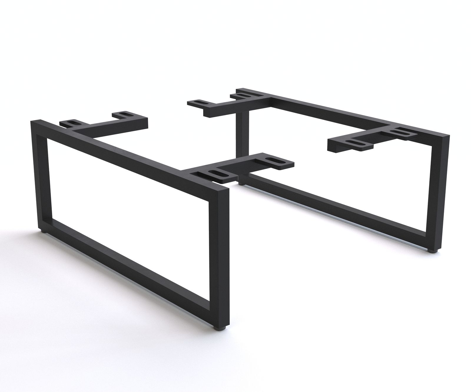 Láb vékony 15 cm fém fekete dobozos bútorhoz mélység 40 cm 2 darabos készlet