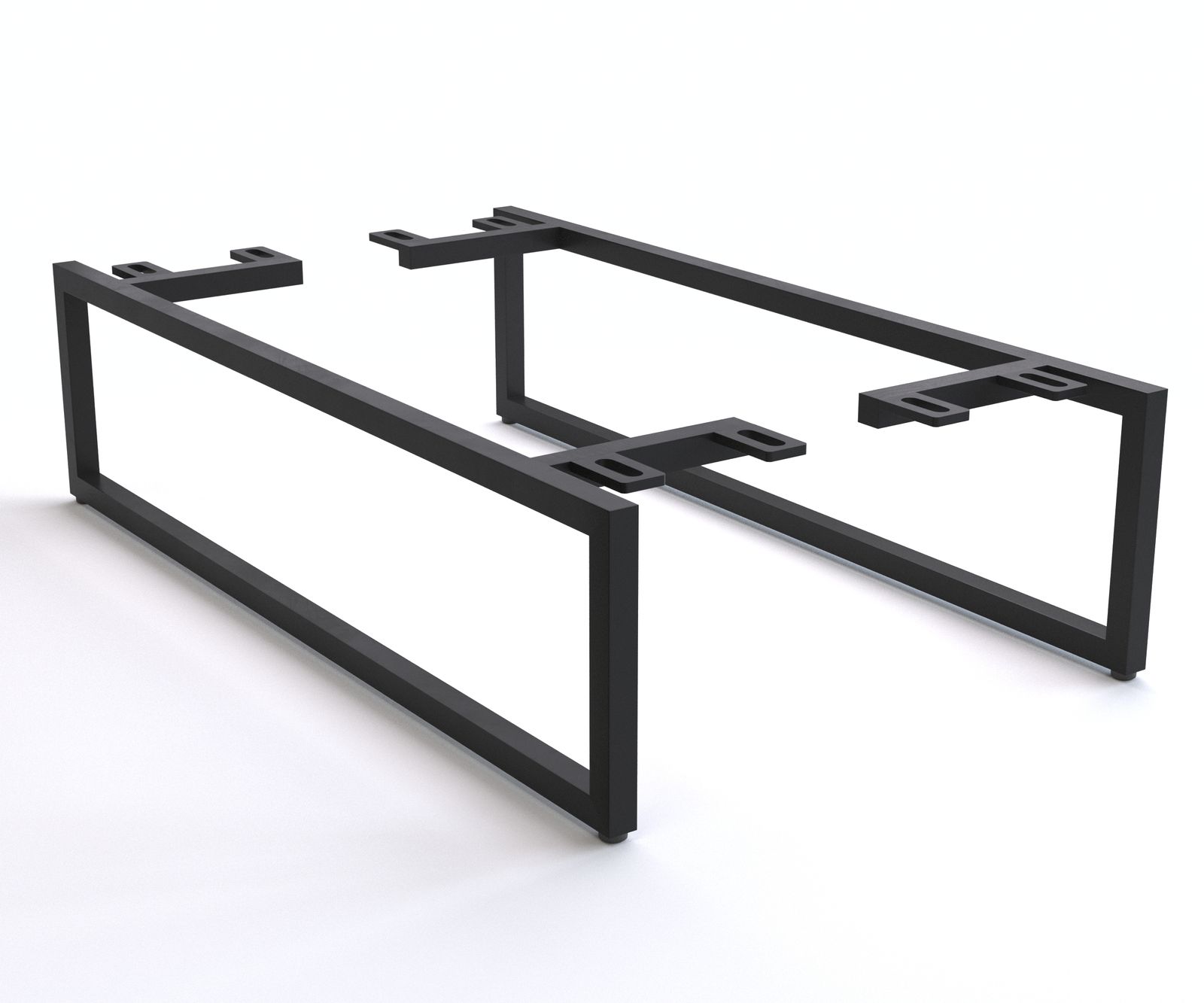 Láb vékony 20 cm fém fekete dobozos bútorhoz mélység 60 cm 2 darabos készlet