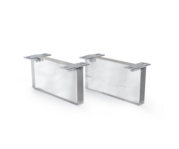 Láb lebegő hatás 15 cm akrilüveg dobozos bútorhoz 35 cm mélység (2 darabos szett)