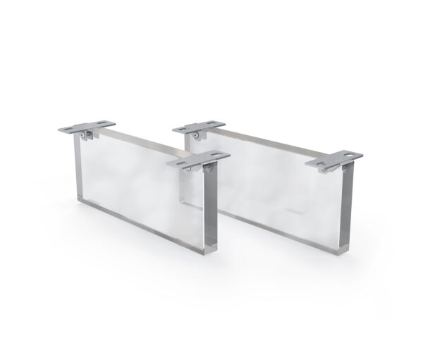 Láb lebegő hatás 15 cm akrilüveg dobozos bútorhoz 40 cm mélység (2 darabos szett)