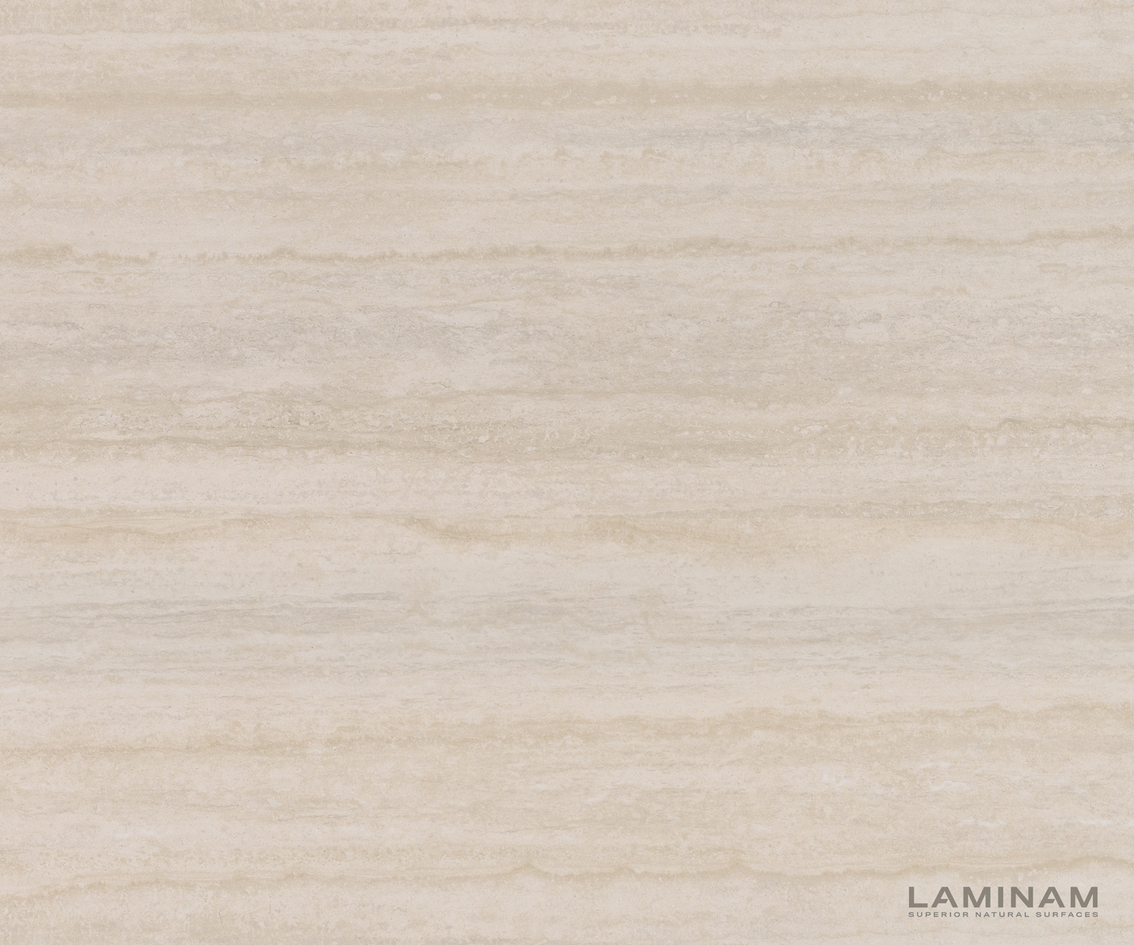 Étkezőasztal Edge 300x100 kerámia Laminam® Travertino Bianco krémfehér végtelen fém titán színű effekt finish - Image 3