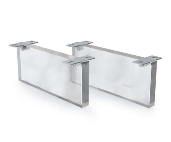 Láb lebegő hatás 20 cm akrilüveg dobozos bútorhoz 60 cm mélységben 2 darabos szett