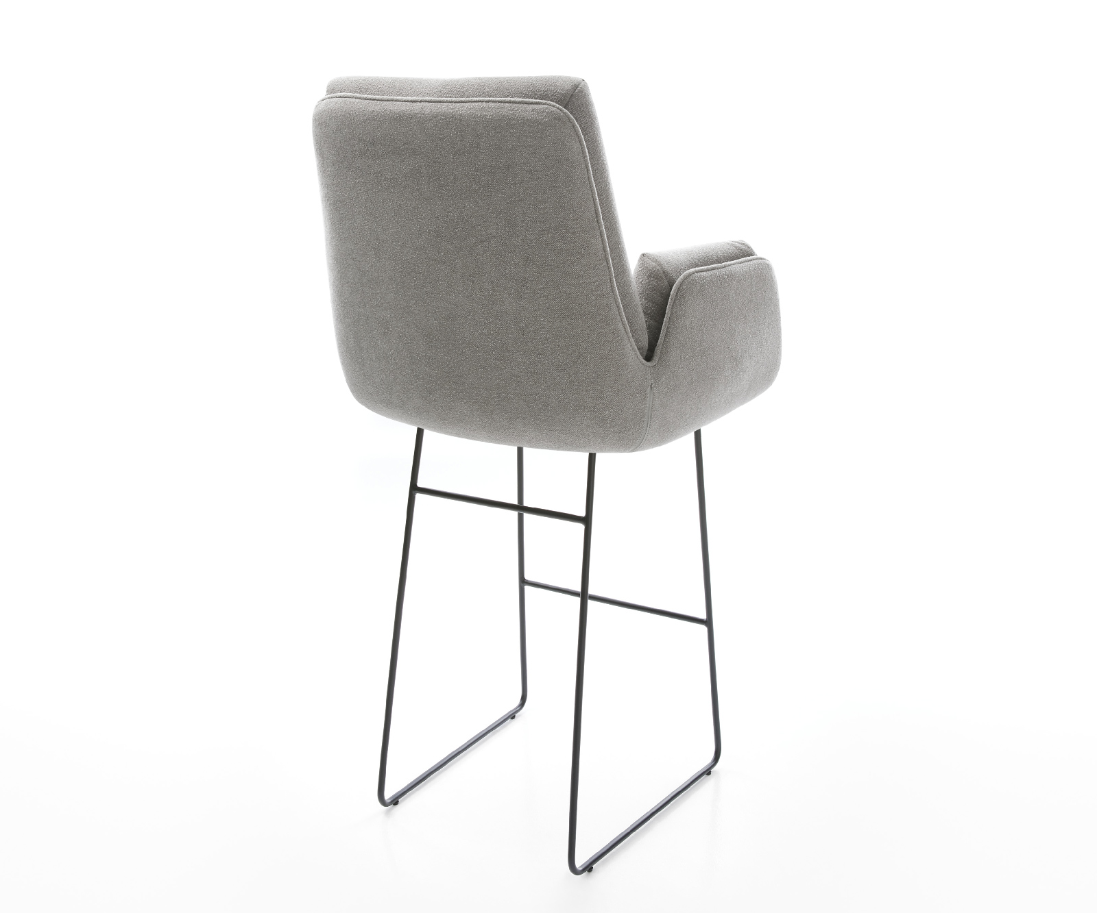 Bárszék Clea-Flex strukturált szövet puha szürke vékony fém láb - Image 5