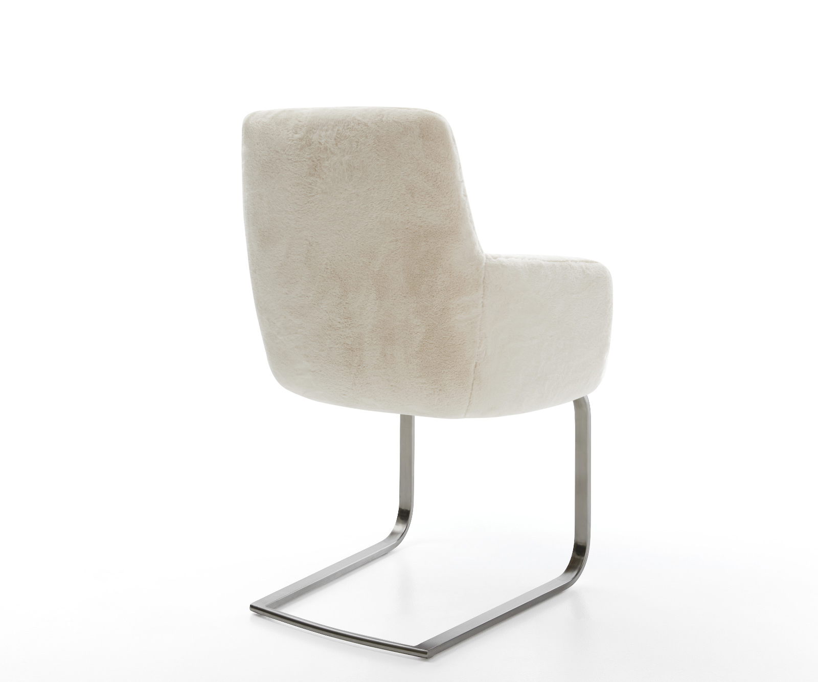 Étkezőszék Heira-Flex karfás plüss krémfehér lapos antracit zsákrugós étkezőszék - Image 5