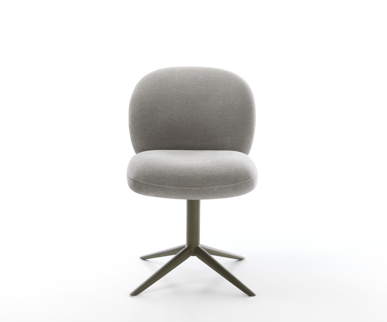 Étkezőszék Nube-Flex strukturált szövet puha szürke kereszt láb titán színű hatvan fokban forgatható billenő zsákrugó - Image 2