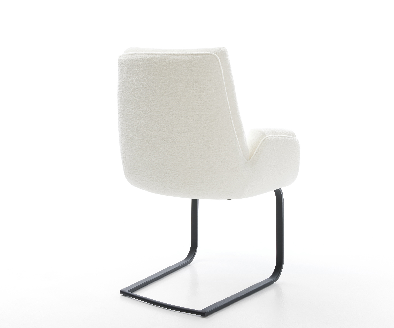 Étkezőszék Clea-Flex bouclé puha bézs étkezőszék lapos fekete - Image 5