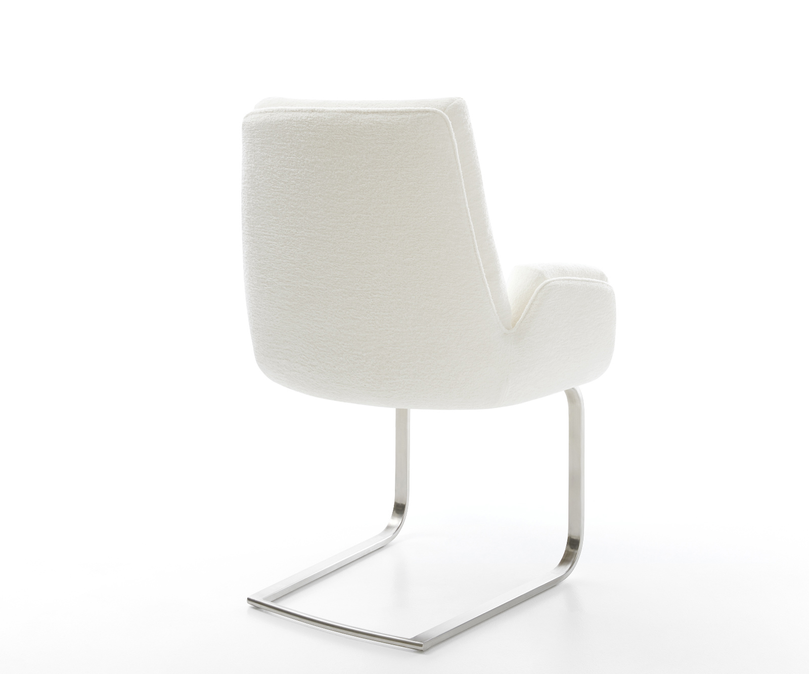 Étkezőszék Clea-Flex bouclé puha bézs étkezőszék lapos rozsdamentes acél - Image 5