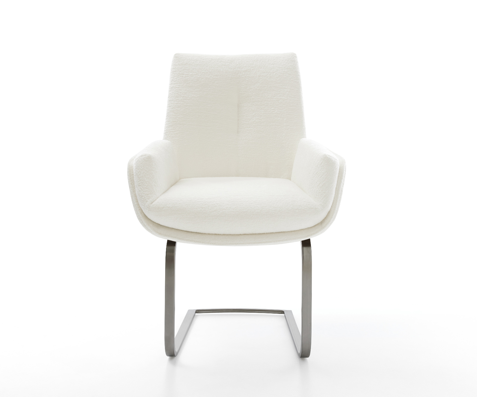 Étkezőszék Clea-Flex bouclé puha bézs konzolos lapos antracit - Image 2