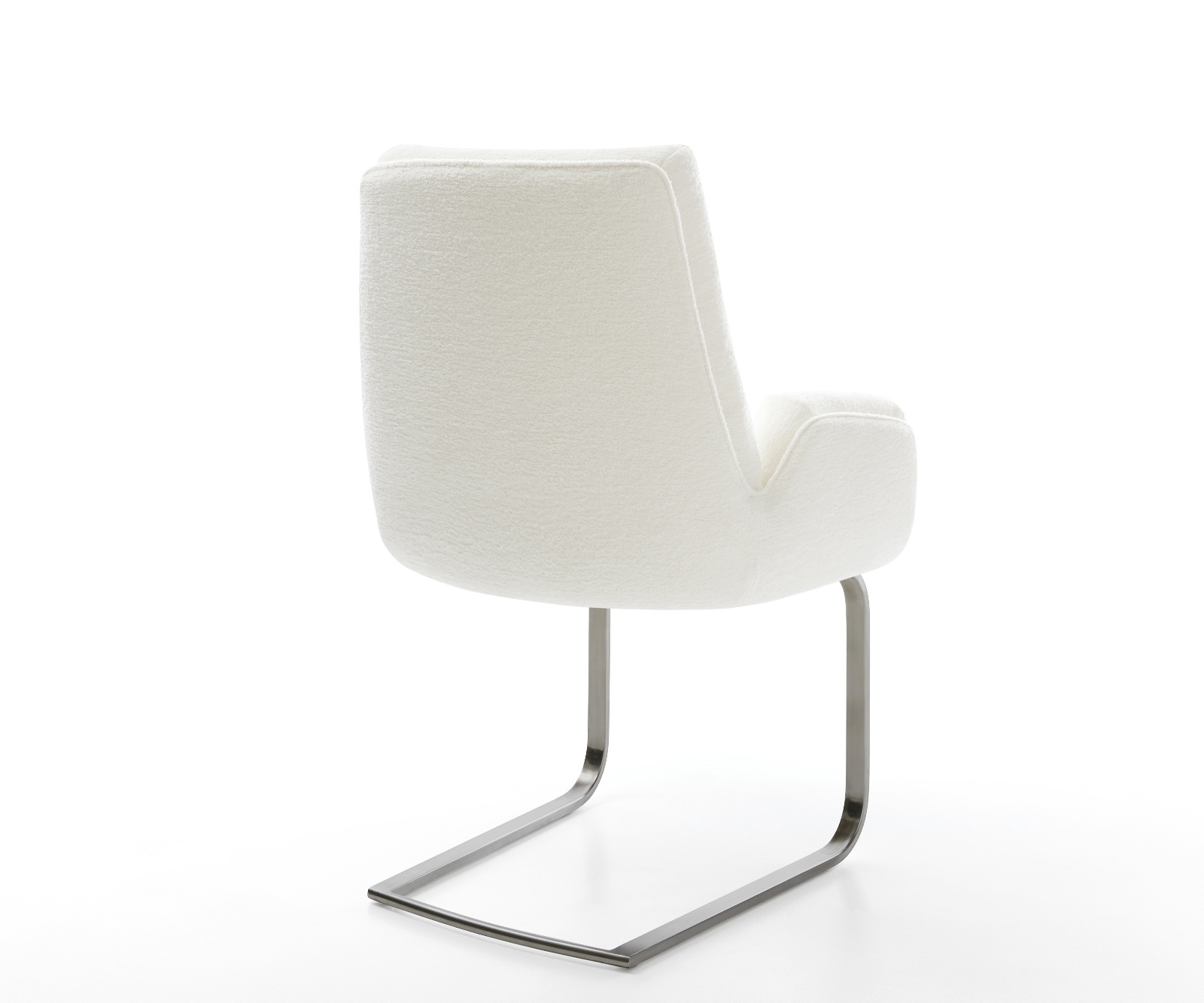 Étkezőszék Clea-Flex bouclé puha bézs konzolos lapos antracit - Image 5