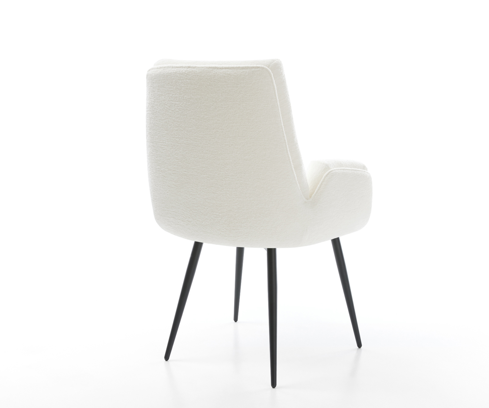 Étkezőszék Clea-Flex bouclé puha bézs 4 láb kúpos fekete - Image 5