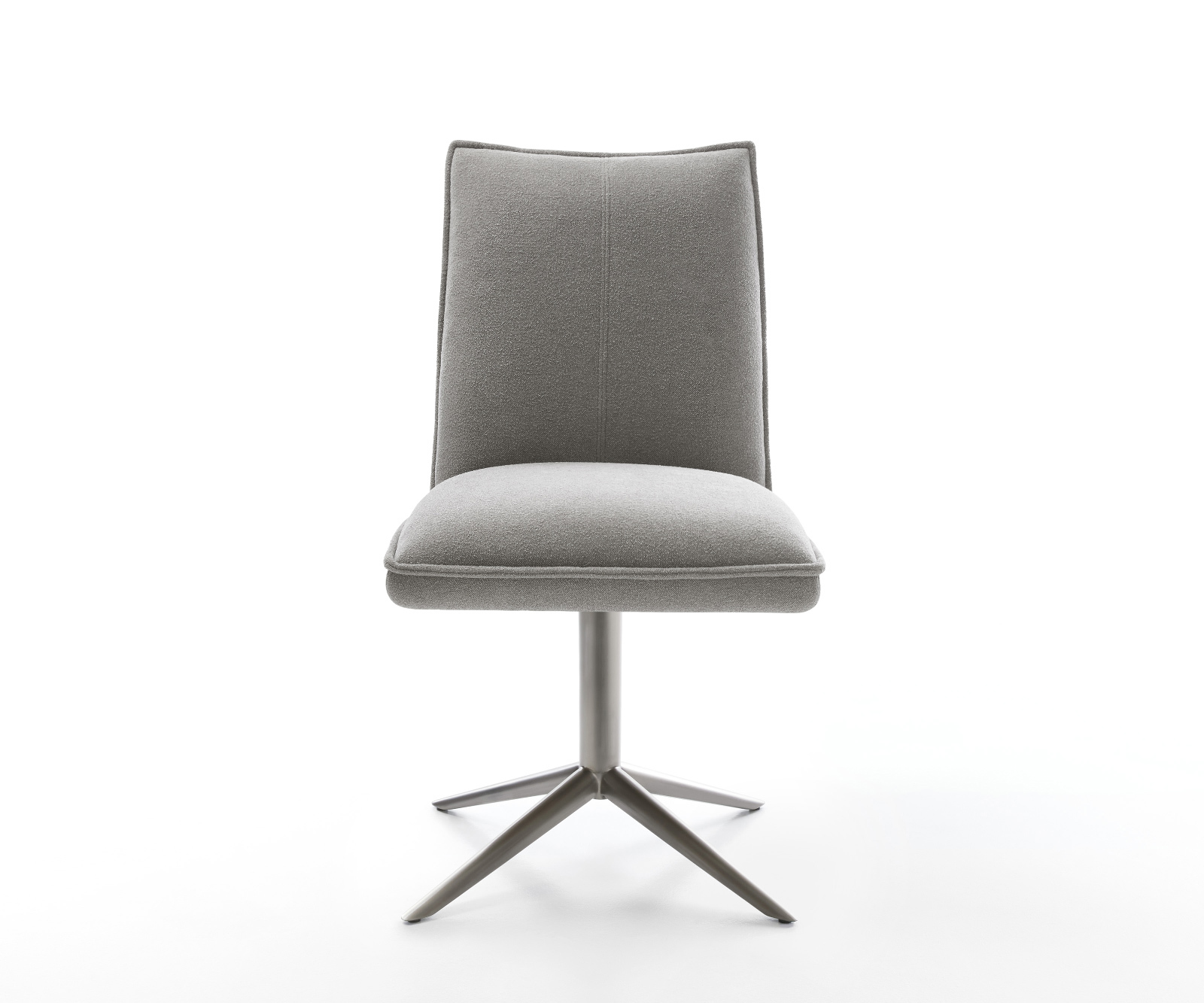 Étkezőszék Lelio-Flex strukturált szövet puha szürke kereszt láb grafit 360° forgatható billenő zsákrugó - Image 2